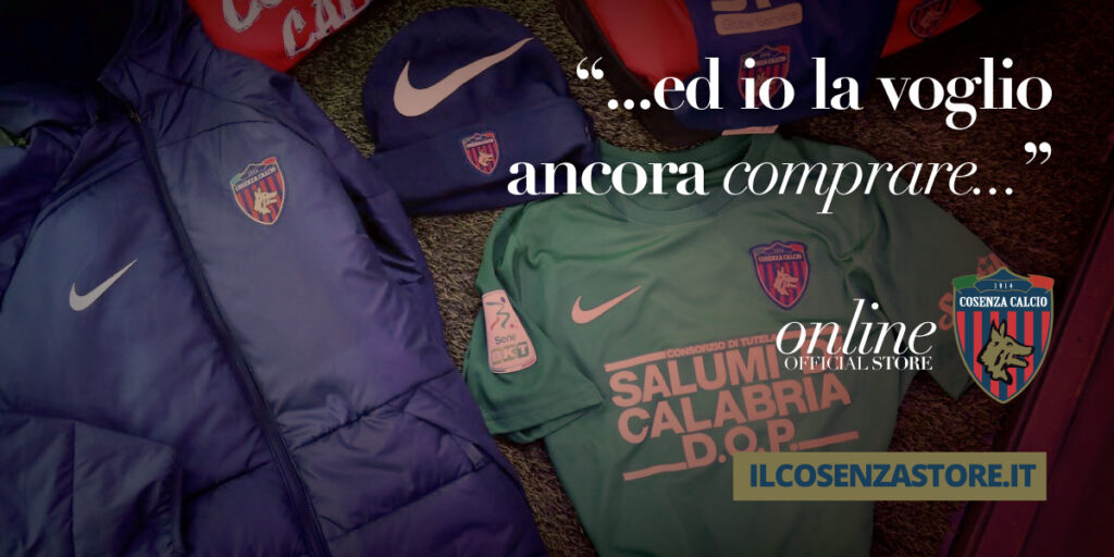 È online lo store ufficiale del Cosenza!