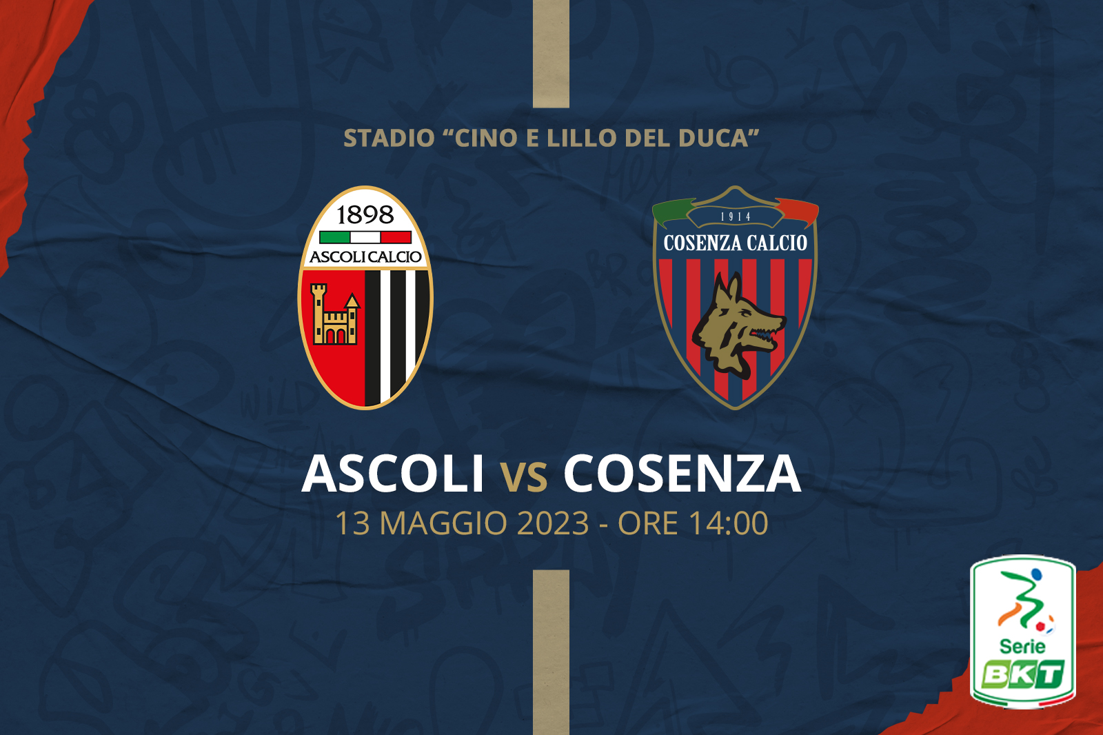 Apre alle 16:00 la prevendita di Ascoli – Cosenza