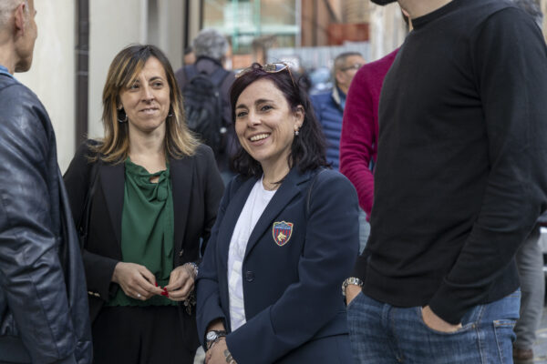 Una delegazione del Cosenza all’inaugurazione della sede della Fondazione Mancini