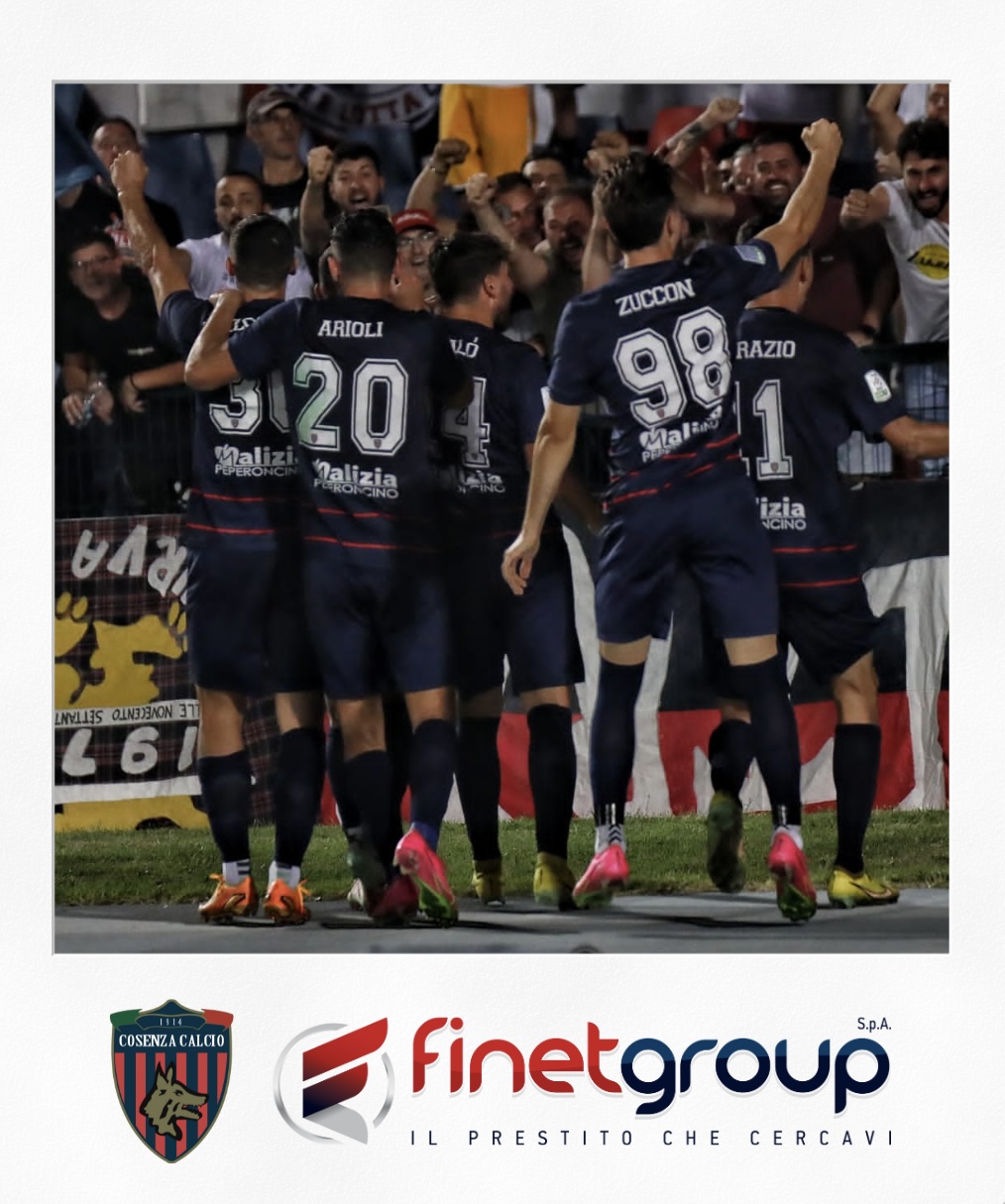 Finetgroup in campo con il Cosenza Calcio come Top Business Partner