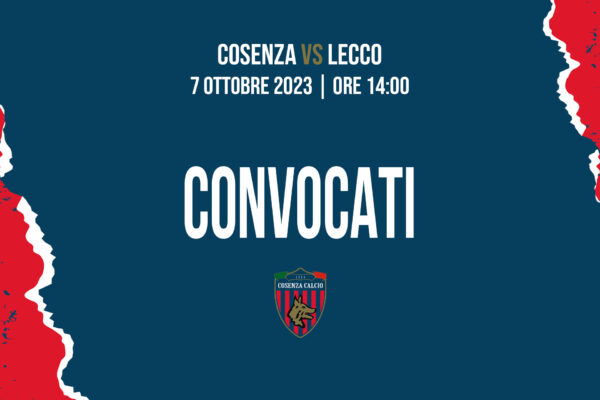🔴🔵 I convocati per Cosenza – Lecco