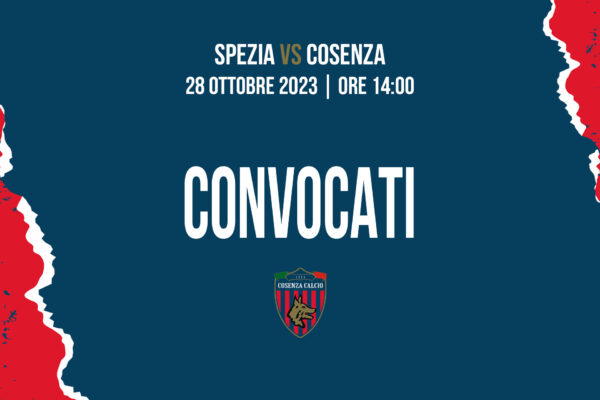 🔴🔵 I convocati per Spezia – Cosenza