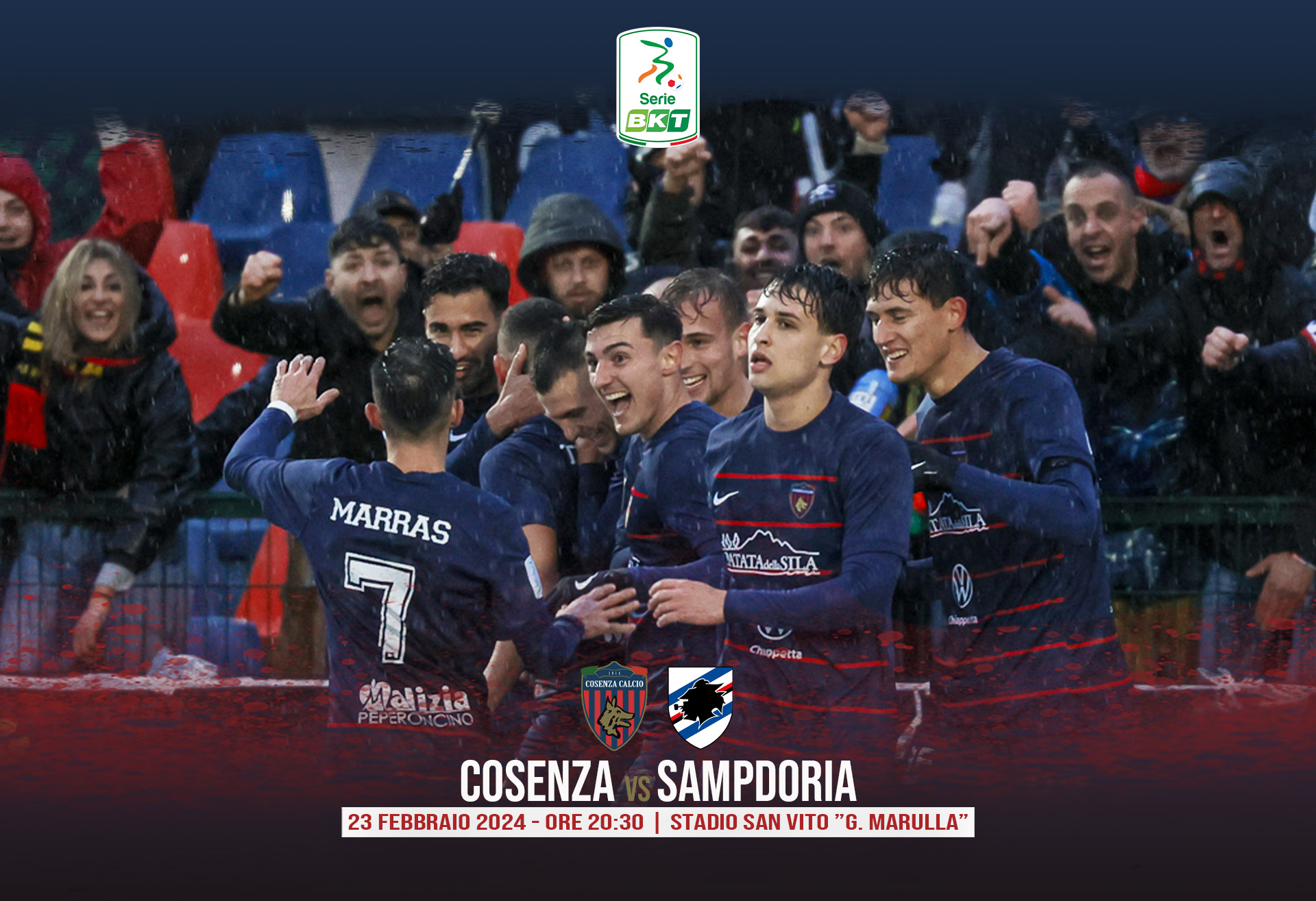 🔴🔵 Prevendita per Cosenza – Sampdoria attiva dalle ore 10:00