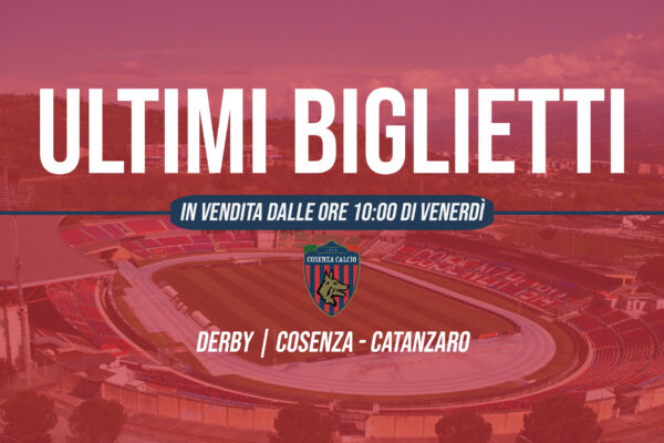 🔴🔵 Ultimi tagliandi in vendita dalle 10:00