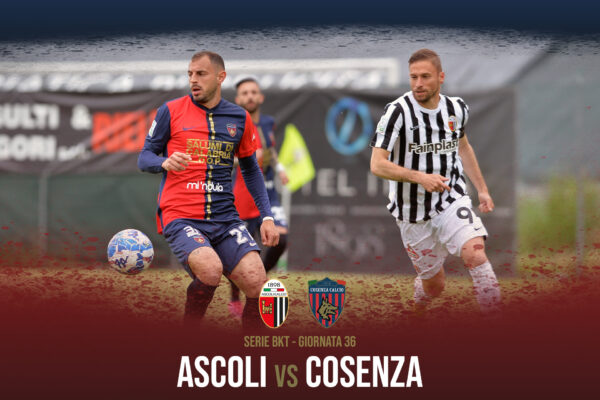 📝 Il match program di Ascoli – Cosenza