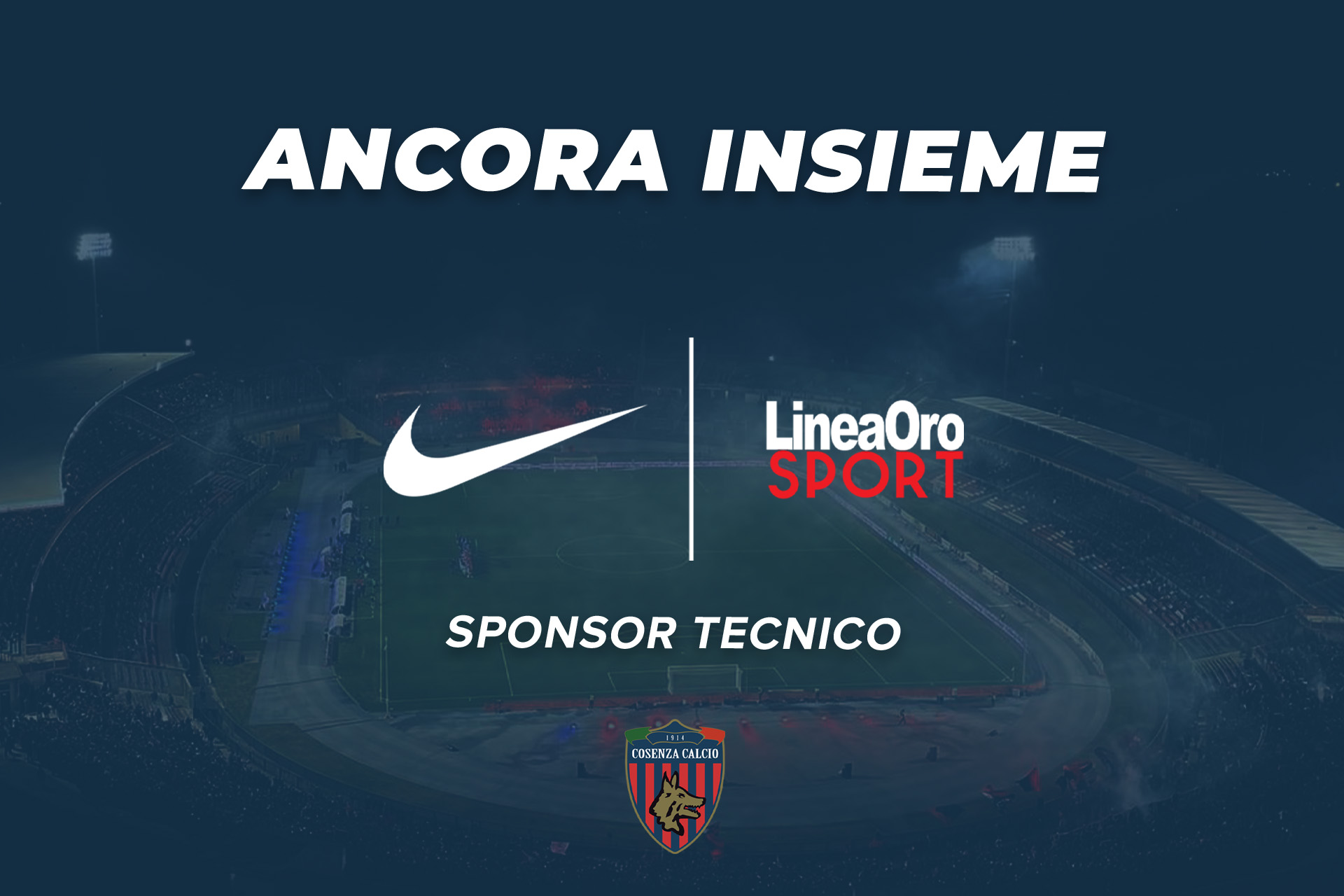 🔴🔵 Il Cosenza vestirà ancora Nike