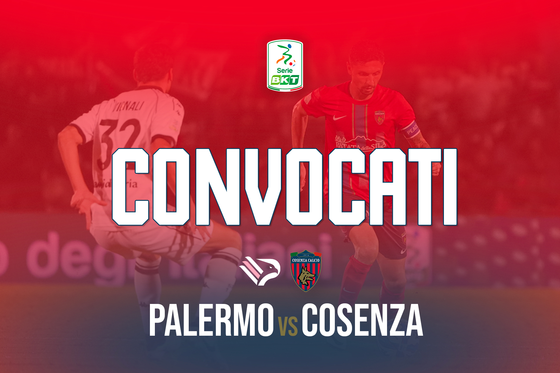 🔴🔵 I convocati per Palermo – Cosenza