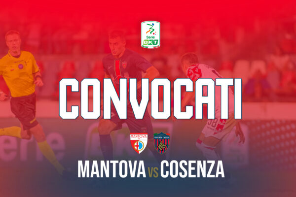 🔴🔵 I convocati per Mantova – Cosenza