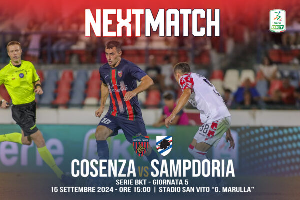 🏟 Prevendita Cosenza – Sampdoria attiva!