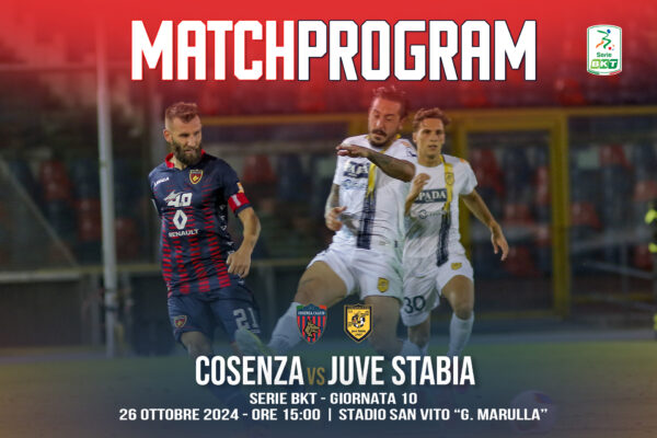 🔴🔵Il match program di Cosenza Juve Stabia