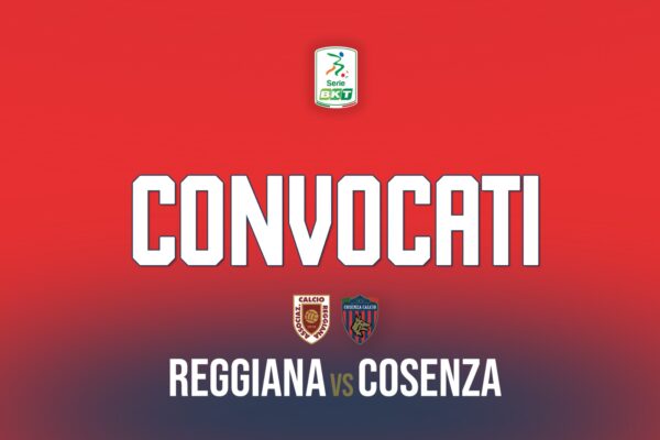 🔴🔵 I convocati per Reggiana – Cosenza