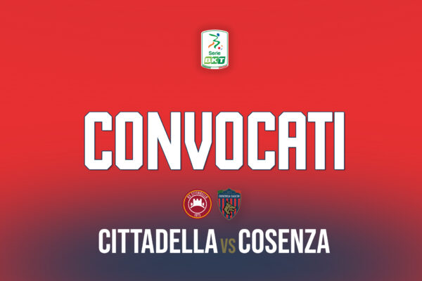 🔴🔵 I convocati per Cittadella – Cosenza