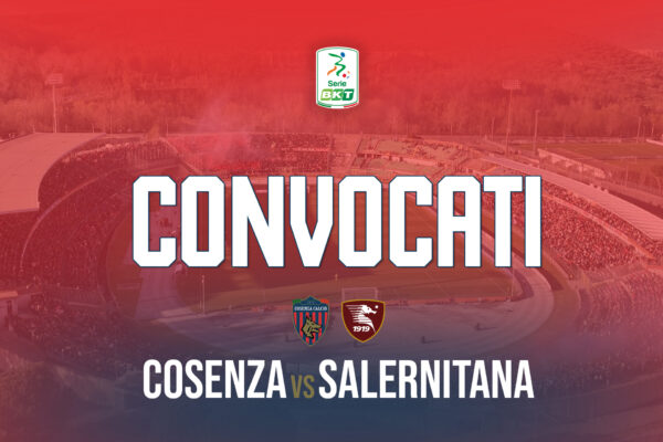 🔴🔵 I convocati per Cosenza – Salernitana