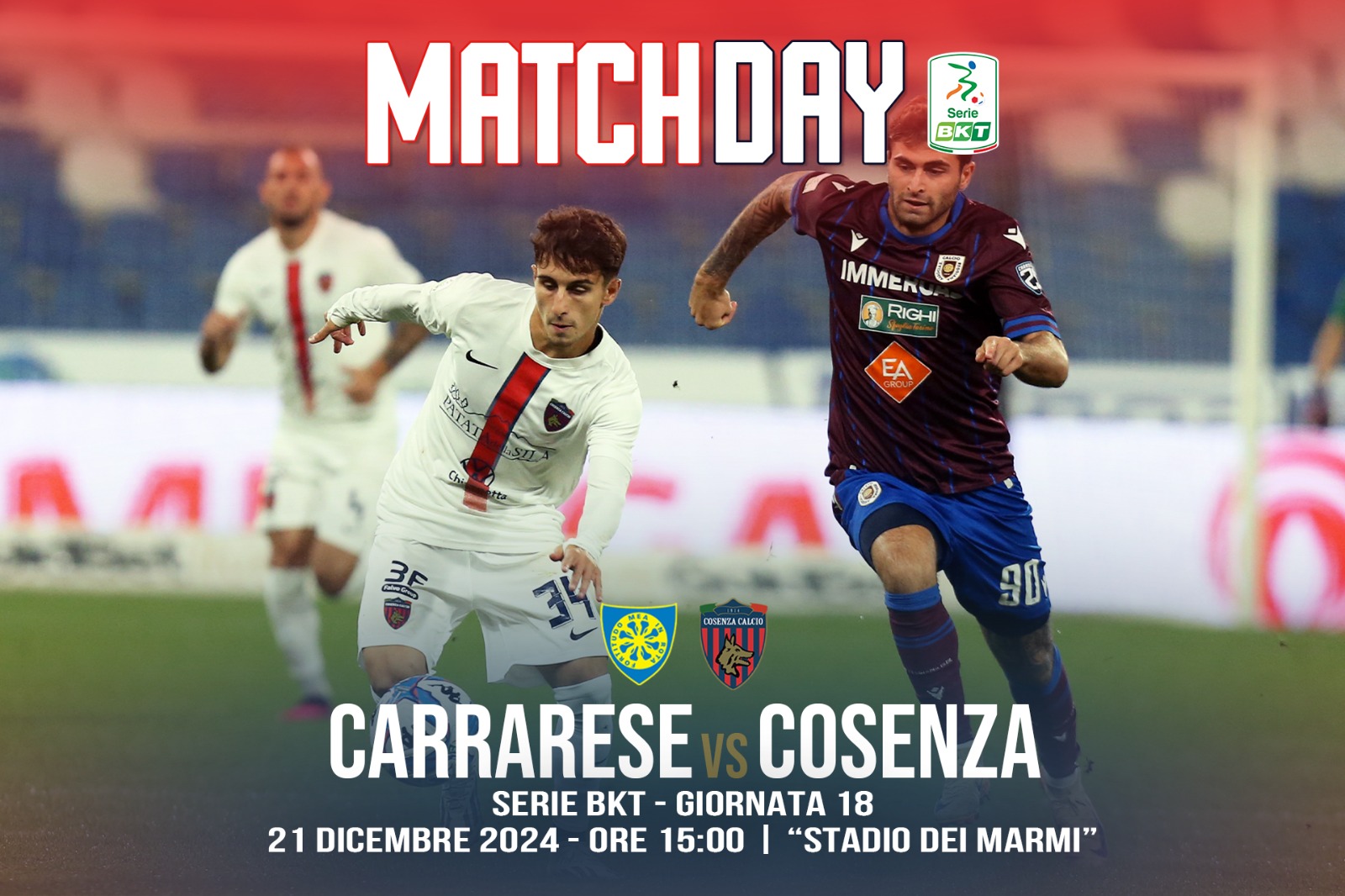 🏟 Carrarese – Cosenza 1-0 (Live)