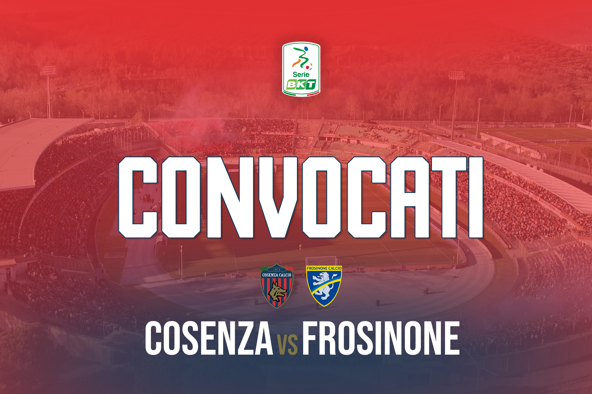 🔴🔵 I convocati per Cosenza – Frosinone