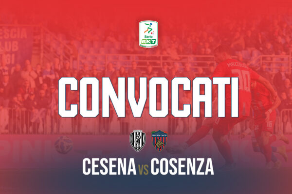 🔴🔵 I convocati per Cesena – Cosenza