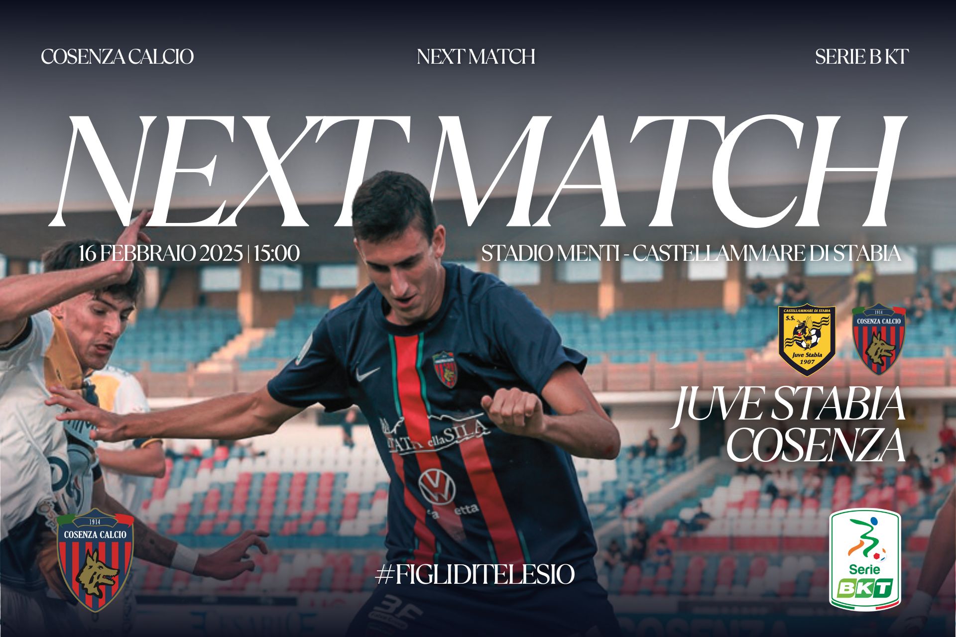 🔴🔵 Juve Stabia-Cosenza: prevendita settore ospiti