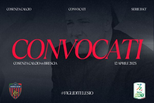 🔴🔵 I convocati per Cosenza – Brescia