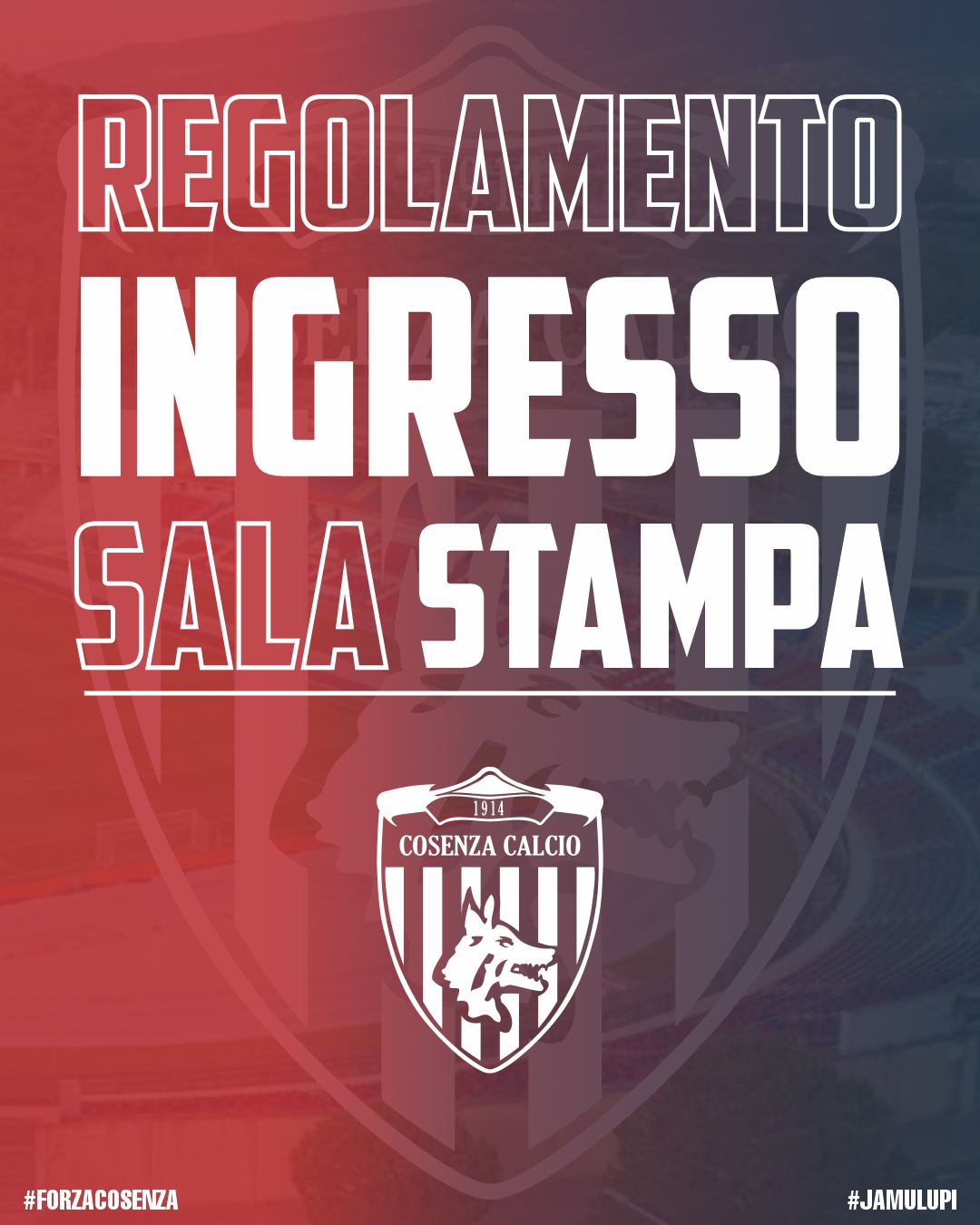 REGOLAMENTO ACCREDITI E INGRESSO SALA STAMPA