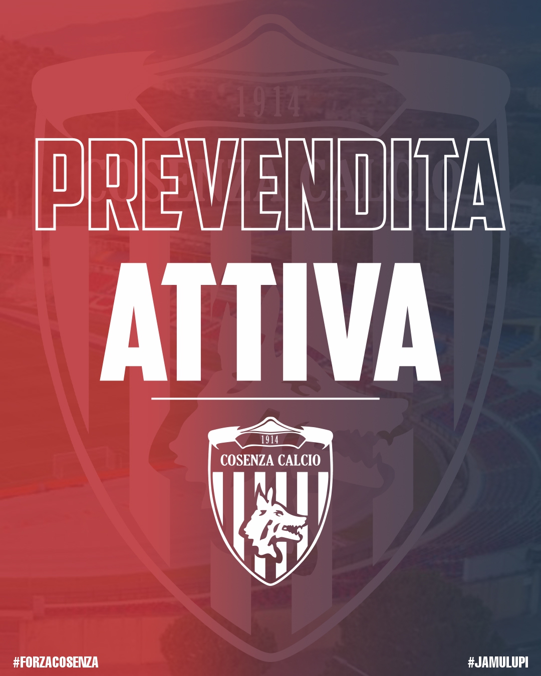 PREVENDITA ATTIVA PER COSENZA-SALERNITANA