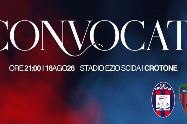 Coppa Italia Serie C Regionale Trenitalia: Crotone – Cosenza, i convocati