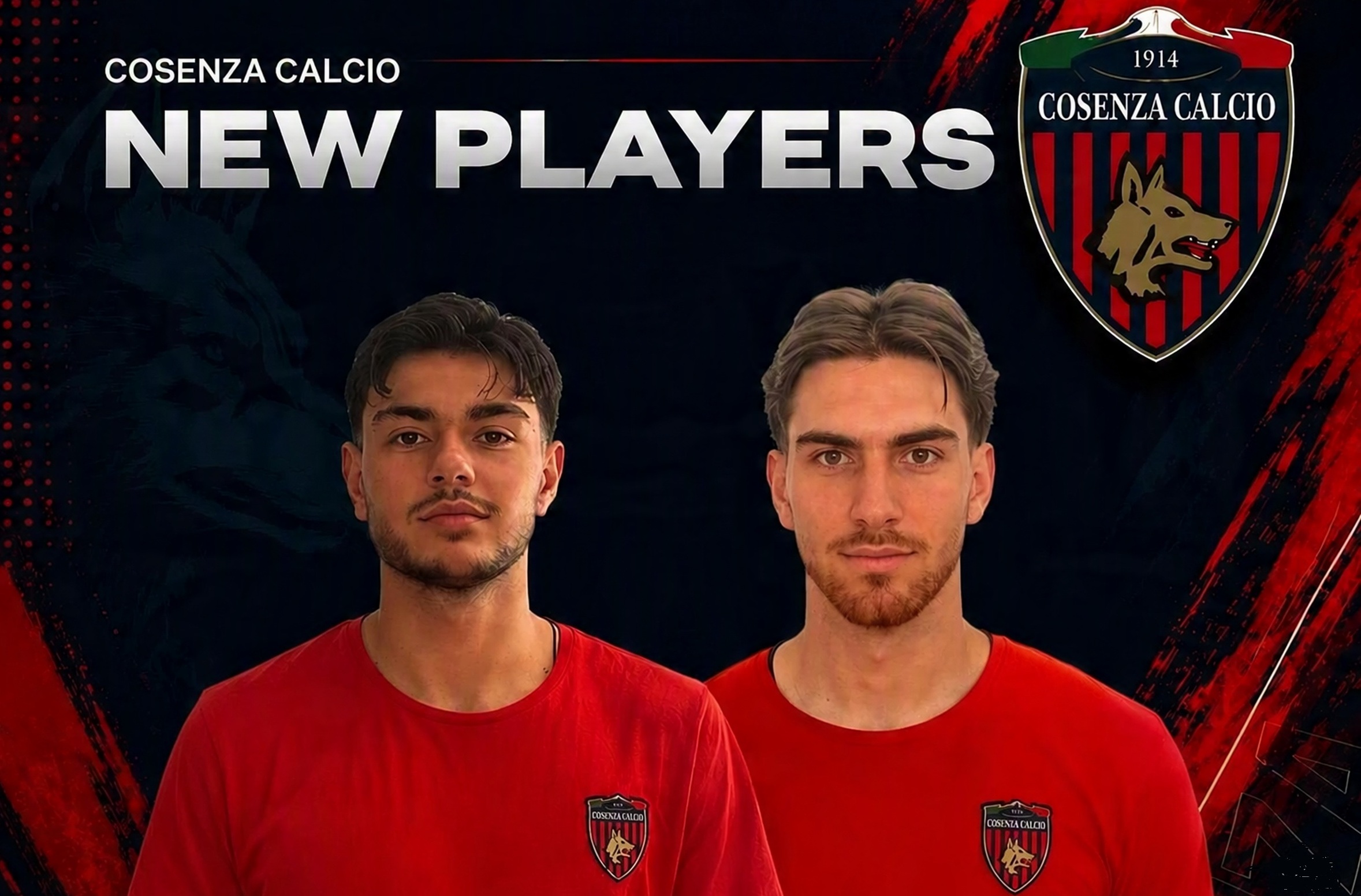 Il Cosenza Calcio annuncia l’arrivo di due nuovi calciatori