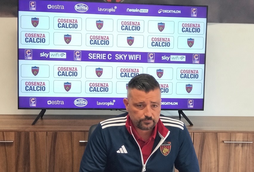 Cosenza Calcio, mister Coppitelli: «Possiamo avere buoni risultati»