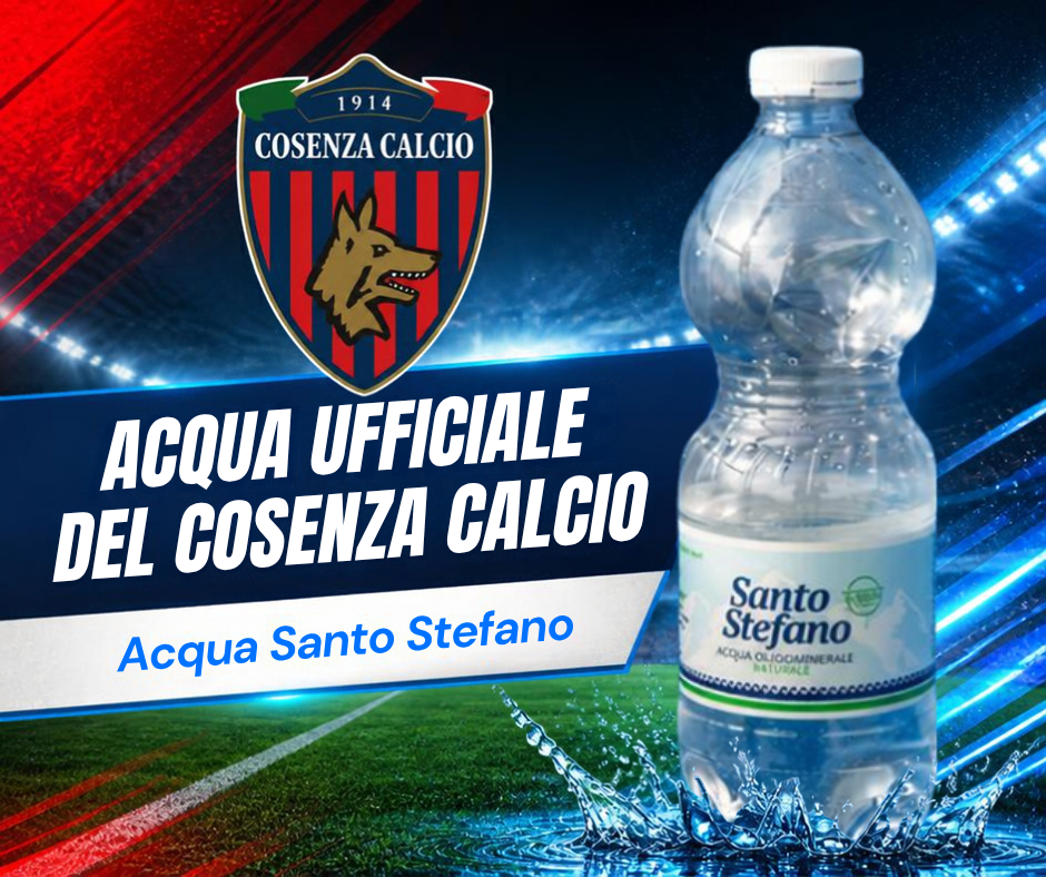 Santo Stefano is the official water of Cosenza Calcio