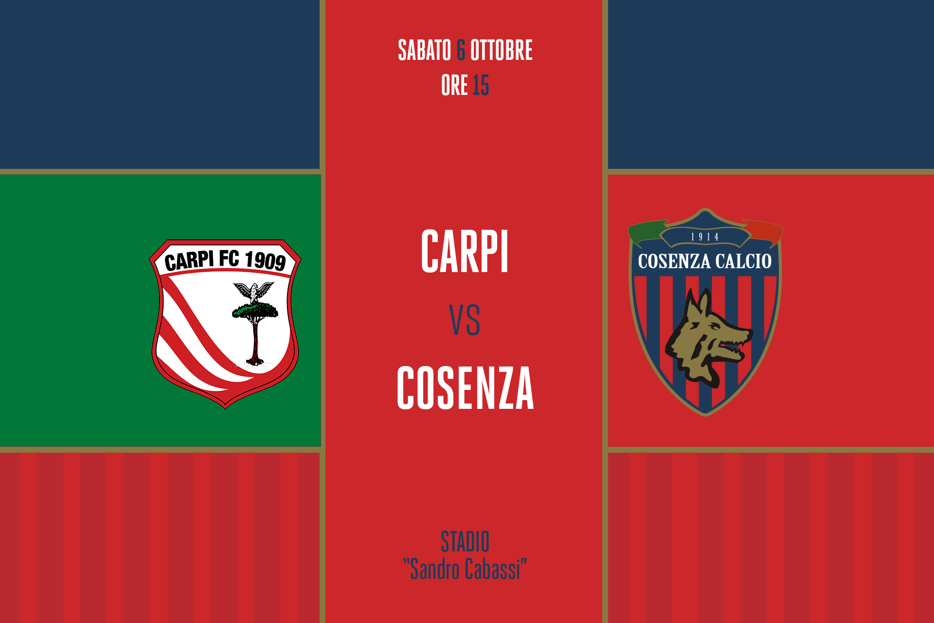 MATCH CENTRE | Carpi – Cosenza 1-1